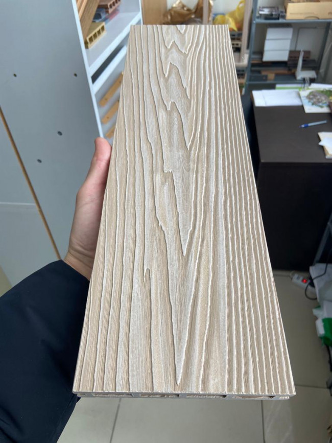 Террасная доска дпк WPC-Floor Кофе с молоком Террасная доска дпк WPC-Floor Кофе с молоком