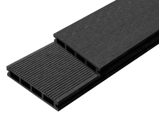 Террасная доска из ДПК Outdoor вельвет/шлифованная Чёрный